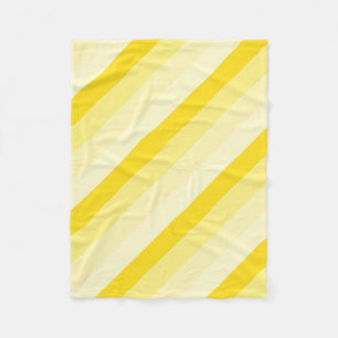 Couverture Polaire Moderne Design Vanille Jaune Blancs