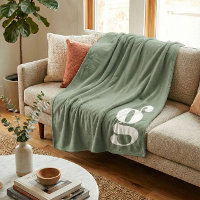 Moderne Monogramme Gras Initial Vert Sauge Minimal