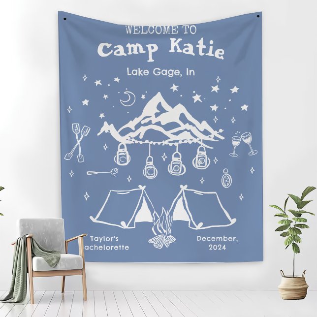 Couverture Polaire Moderne Simple Camp Bachelorette (Créateur téléchargé)