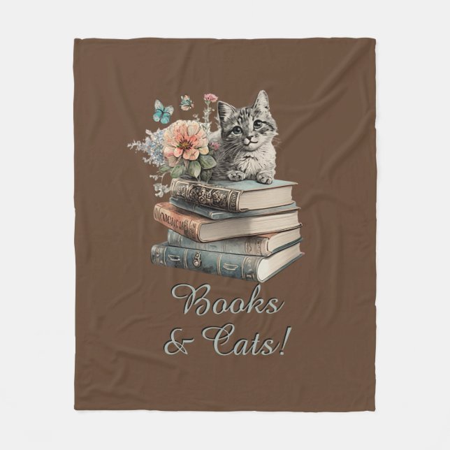 Couverture Polaire Modifier le texte, les livres et les chats, avec d (Devant)