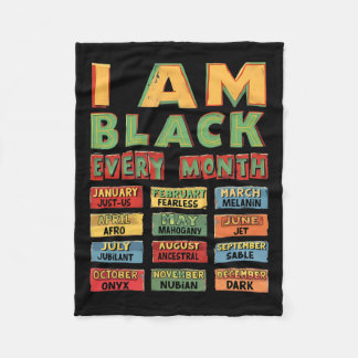 Couverture Polaire Mois de l'histoire des Noirs Culture noire Je suis
