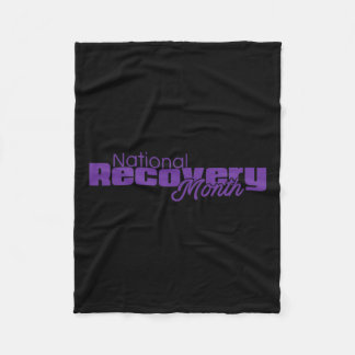 Couverture Polaire Mois de récupération - Logo violet