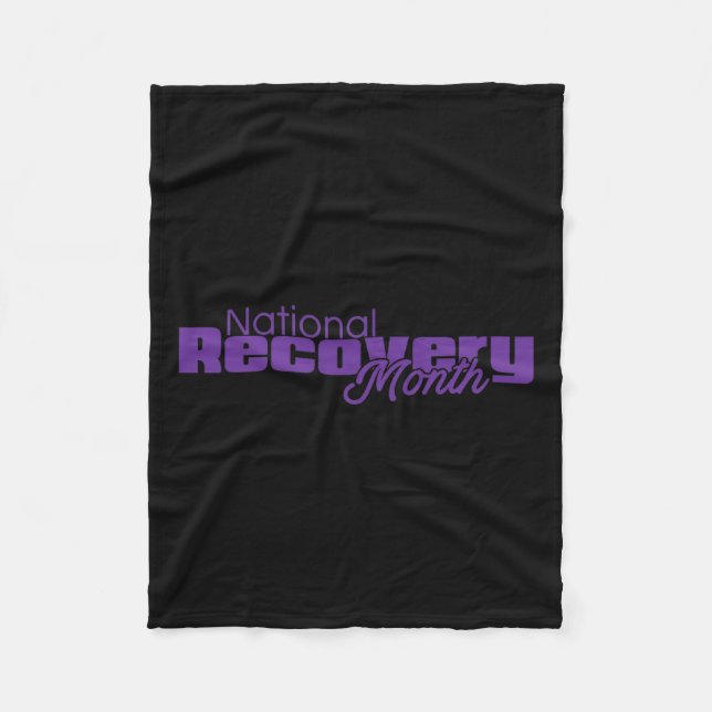 Couverture Polaire Mois de récupération - Logo violet (Devant)