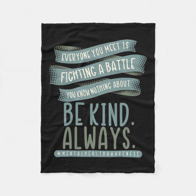 Couverture Polaire Mois de sensibilisation aux maladies mentales Mois (Devant)