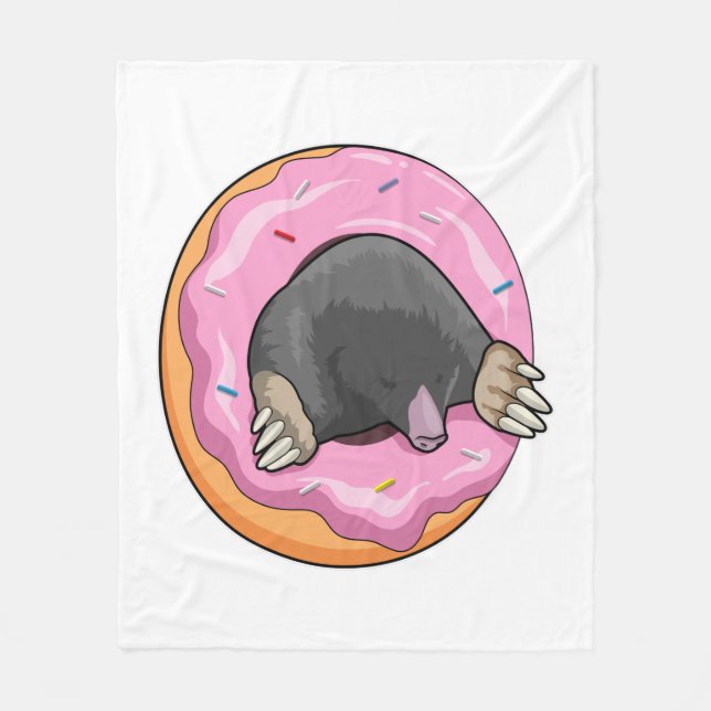 Couverture Polaire Mole avec Donut (Devant)