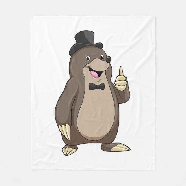 Couverture Polaire Mole en Groom avec Cravate (Devant)