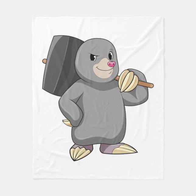 Couverture Polaire Mole en Handyman avec Hammer (Devant)