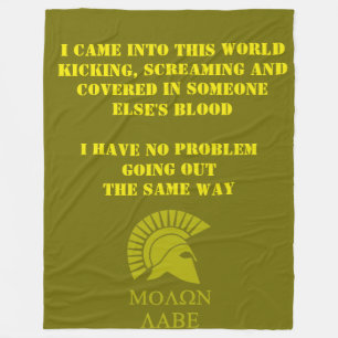 COUVERTURE POLAIRE MOLON LABE