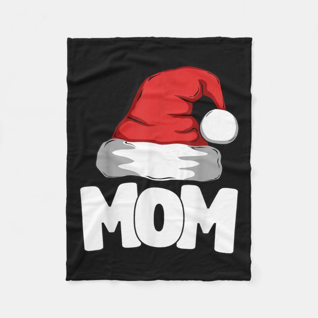 Couverture Polaire Mom Christmas Santa Matching Family  (Devant)