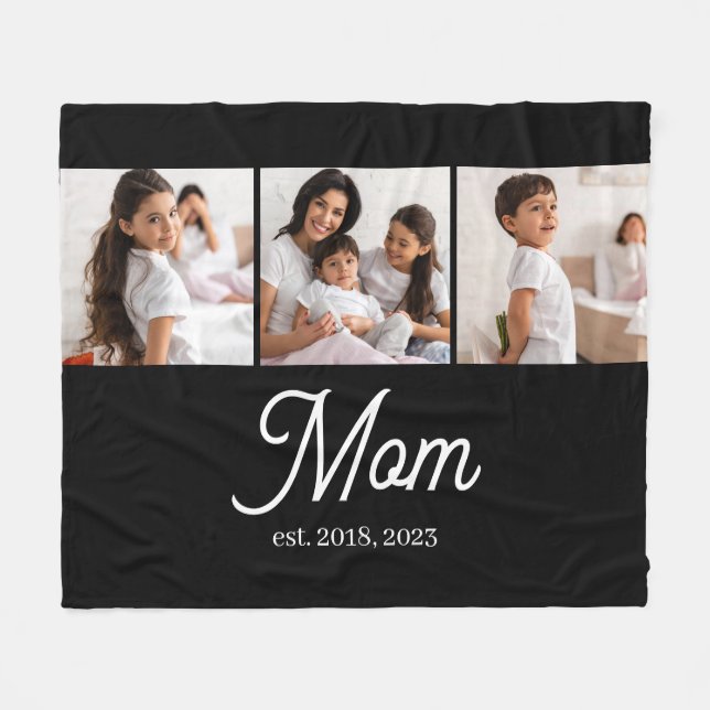 Couverture Polaire Mom Established Script Black 3 Photo (Devant (Horizontal))