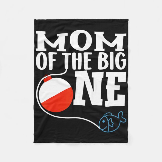Couverture Polaire Mom Of The Big One Fishing Boy First Birthday Ofis (Devant)