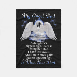 Couverture Polaire Mon Angle Papa Je Vous Manque Papa Pères du jour c