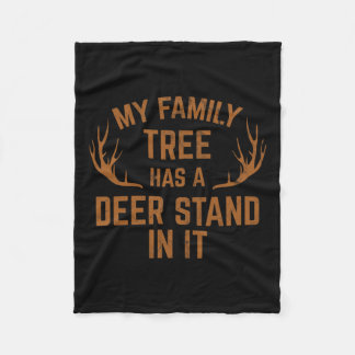 Couverture Polaire Mon Arbre Familial A Un Deer Stand Dans La Chasse