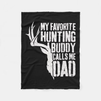 Couverture Polaire Mon Épouse De Chasse Favorite M'Appelle Papa Deer 