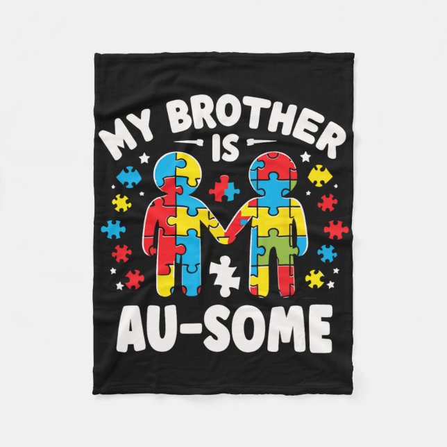 Couverture Polaire Mon Frère Est Une Sensibilisation sur l'autisme Ma (Devant)