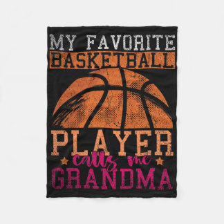 Couverture Polaire Mon Joueur Bysketbyll Favori M'Appelle Grandma Bys