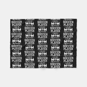 Couverture Polaire Mon Joueur De Football Préféré M'Appelle Maman Soc