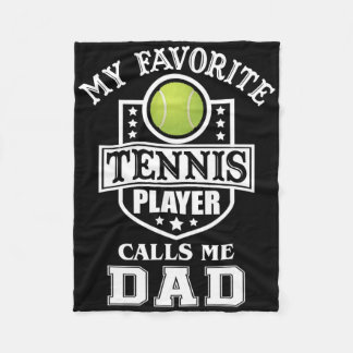 Couverture Polaire Mon Joueur De Tennis Favori M'Appelle Papa Corresp