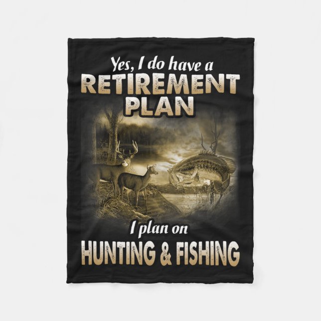 Couverture Polaire Mon plan de retraite Chasse Chasse Chasseurs de pê (Devant)