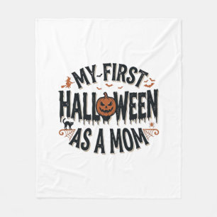 Couverture Polaire Mon premier Halloween en tant que maman Vintage Ha