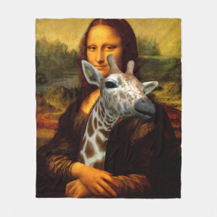 Couverture Polaire Mona Lisa aime les girafes
