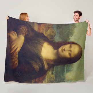 Couverture Polaire Mona Lisa By Leonardo Da Vinci