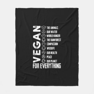 Couverture Polaire monde vegan jour heureux monde vegan jour-le futur