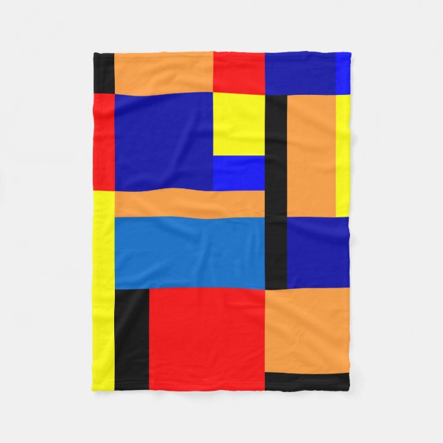 Couverture Polaire Mondrian #35 (Devant)