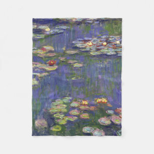 Couverture Polaire Monet Water Lilies Chef-d'oeuvre Peinture