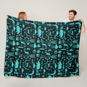 Couverture Polaire Monnaie Chouette ours Renard Renard Woodland Créat