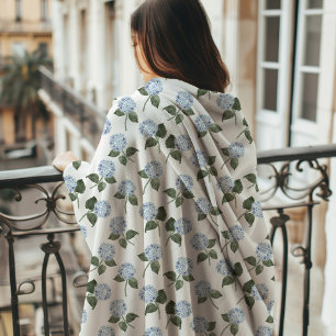 Couverture Polaire Monogramme de Fleur de Hortensia