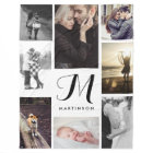 Monogramme et photos de look moderne noir et blanc