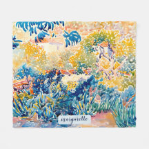 Monogramme moderne personnalisé Nom Jardin de l'ar