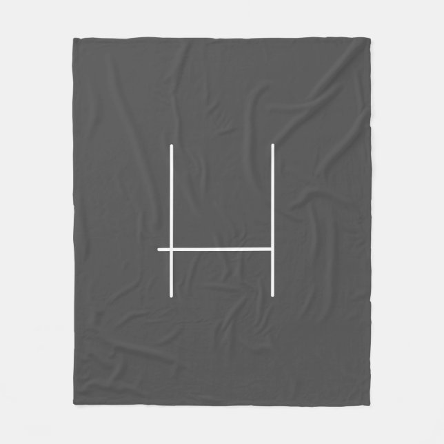 Couverture Polaire Monogramme Nom propre Initiale moderne minimaliste (Devant)