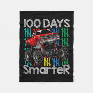 Couverture Polaire Monster Truck 100 Jours Plus Intelligents Enfants