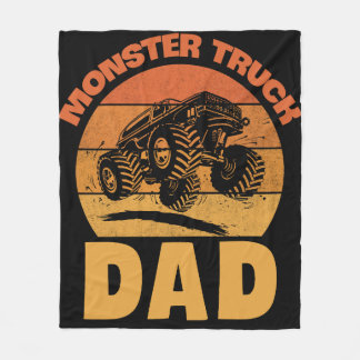 Couverture Polaire Monster Truck Papa Retro Vintage Monster Truck