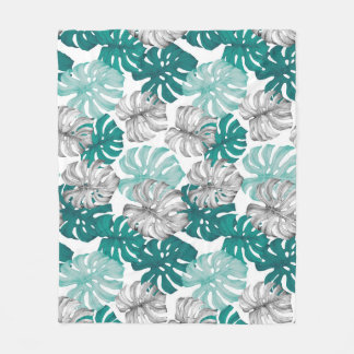 Couverture Polaire Monstera Duo Tone : Tropiques minimes