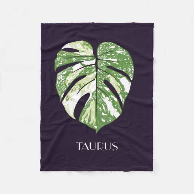 Couverture Polaire Monstera thaïe de Constellation Taurus (Devant)