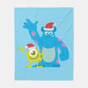 Couverture Polaire Monsters Inc.   Mike & Sulley Santa Claus Wave