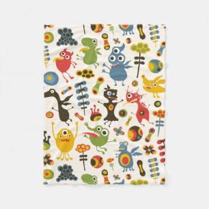Couverture Polaire Monstres heureux