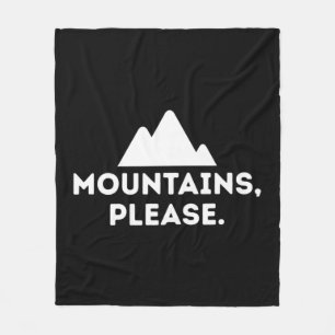 Couverture Polaire Montagnes S'il vous plaît en plein air Camping Esc
