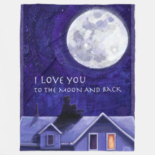 Couverture Polaire Montre Lune
