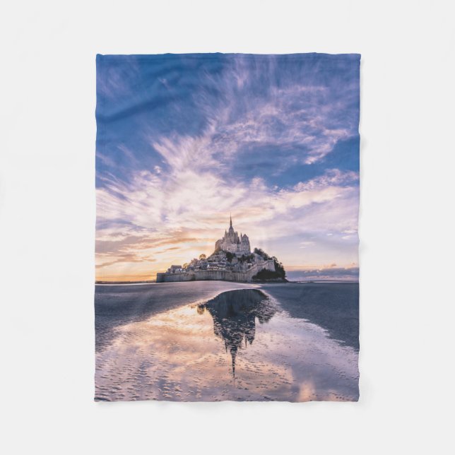 Couverture Polaire Monuments | Mont Saint-Michel, Normandy France (Devant)