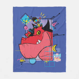 Couverture Polaire Moon Girl and Devil Dinosaur Memphis Pop Graphisme