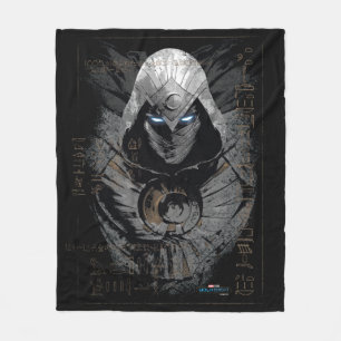 Couverture Polaire Moon Knight Caractère de dalle hiéroglyphique somb