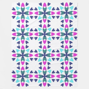 Couverture Polaire Morceau de mon cœur 'Grâce,' 60 x 80 Plaid en Lain