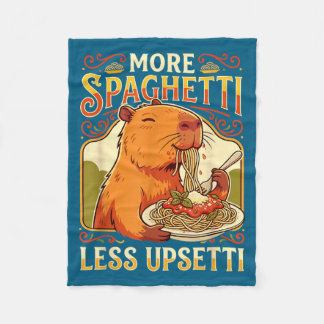 Couverture Polaire More Spaghetti Less Upsetti Capybara