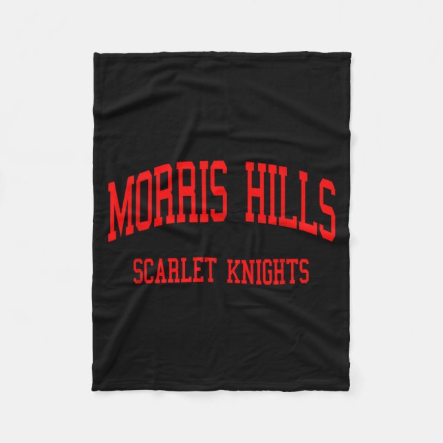 Couverture Polaire Morris Hills High School Hs Rockaway Nj Retro  (Devant)