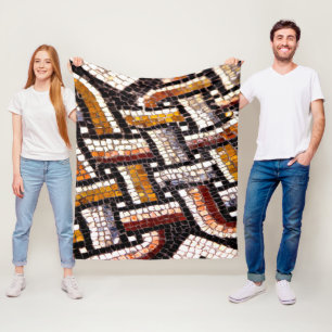 Couverture Polaire mosaïque romaine