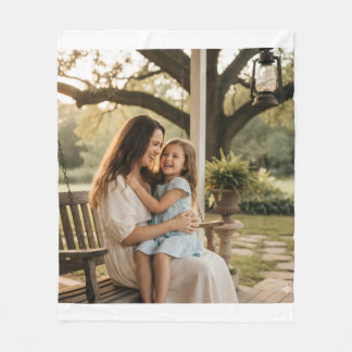 Couverture Polaire Mother daughter love photo mothers day family gift